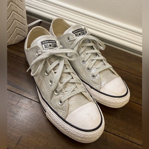 Converse Shoes - Converse Chuck Taylor All Star Low Top Metallic Shimmer Sneakers size 9